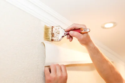 Pose de papier peint au Masnau-Massuguiès — revêtements muraux et toiles de verre